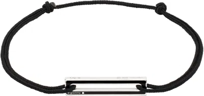 Le Gramme Black Lacquered Cord 'le 1.7g' Bracelet