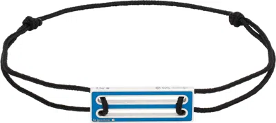 Le Gramme Black Lacquered Cord 'le 2.5g' Bracelet