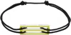 Le Gramme Black Lacquered Cord 'le 2.5g' Bracelet In Yellow