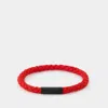 Le Gramme Bracelet 5g Cable Orlebar Marron -  - Titanium - Rouge In Red