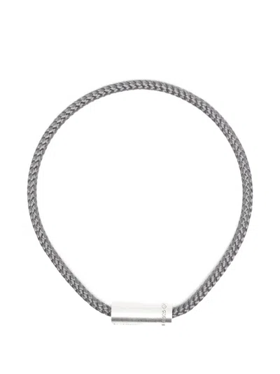 Le Gramme Brushed Nato Cable Bracelet In Metallic