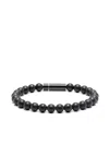Le Gramme Ceramic-beads Bracelet In Schwarz