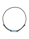 Le Gramme Lacquered Cord Bracelet 1,7g In 蓝色