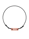 Le Gramme Lacquered Cord Bracelet 2,5g In 橘色