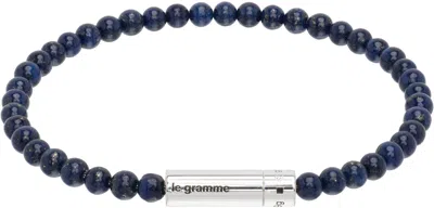 Le Gramme 'le 11g' Lapis Lazuli Beads Bracelet In Blue