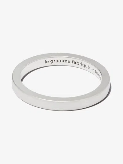 Le Gramme Le 3 Grammes Ribbon Ring In Silver