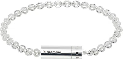 Le Gramme 'le On Chain Le 11g' Cable Bracelet In Silver