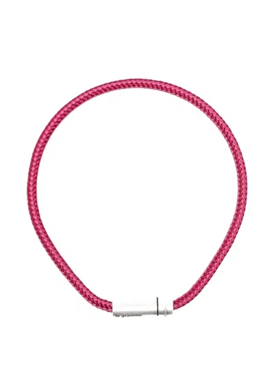 Le Gramme Nato Cable Bracelet In Pink
