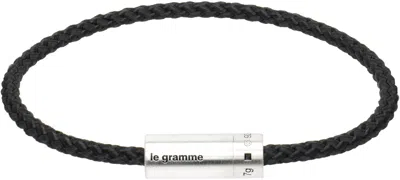 Le Gramme Nato Cable 'le 7g' Bracelet In Black