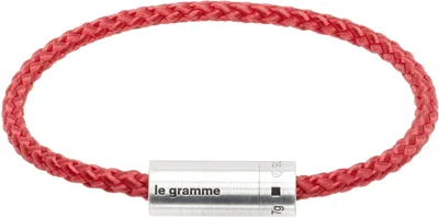 Le Gramme Nato Cable 'le 7g' Bracelet In Red