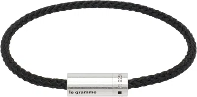 Le Gramme Nato Cable 'le 7g' Bracelet In Black