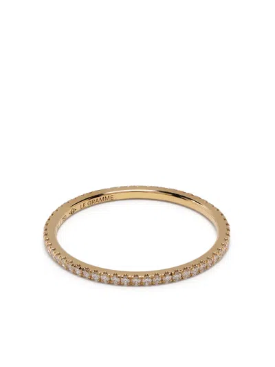 Le Gramme Pavé Diamond Rings In Gold
