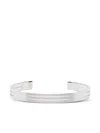 Le Gramme Punched Brushed Bracelet In Metallic