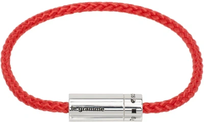 Le Gramme Red 'le 7g' Nato Cable Bracelet