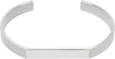 Le Gramme Silver Flat Ribbon 'le 21g' Bracelet