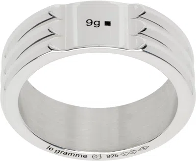 Le Gramme Godron 9g Recycled Sterling Silver Ring