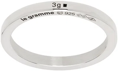 Le Gramme Silver Ribbon 'la 3g' Ring