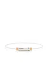 Le Gramme 9g Brushed Sterling Silver And 18-karat Gold Cable Bracelet In Silver
