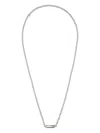 Le Gramme Sterling Silver Segment Cable-chain Necklace In Silver