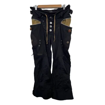 Pre-owned Le Grande Bleu L G B Lgb 3/4 Pilot Cargo Pants In Black 
