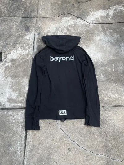 Pre-owned Le Grande Bleu L G B Lgb 'beyond' Boxer Zip Hoodie In Black