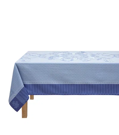 Le Jacquard Français Coated Cotton Promenade Impériale Tablecloth In Blue