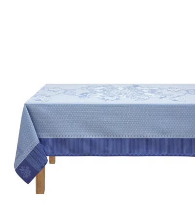Le Jacquard Français Coated Cotton Promenade Impériale Tablecloth In Blue