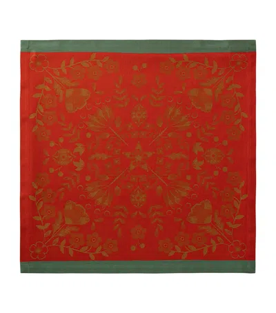 Le Jacquard Français Cotton Féerie Napkin In Red