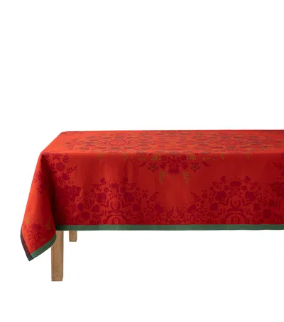 Le Jacquard Français Cotton Féerie Tablecloth In Red