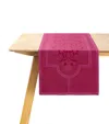 Le Jacquard Français Cotton Jacquard Palais Table Runner In Pink