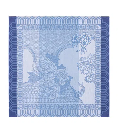 Le Jacquard Français Cotton Promenade Impériale Napkin In Blue