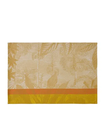 Le Jacquard Français Cotton Sinharaja Placemat In Yellow