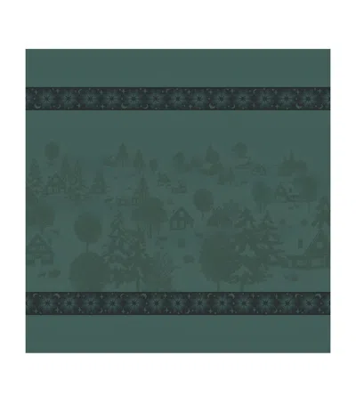 Le Jacquard Français Cotton Sous Les Étoiles Napkin In Green