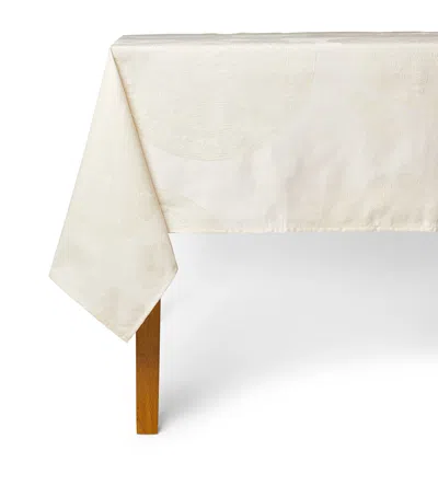 Le Jacquard Français Fleurs Gourmandes Tablecloth In White