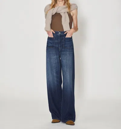 Le Jean Amber Soft Barrel Jeans In Indigo Shadow