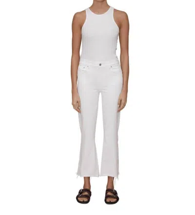 LE JEAN BELLA CROP FLARE JEANS IN WHITE