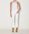 Le Jean Bella Crop Flare Jeans In White In White