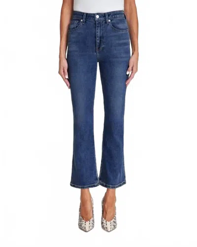 Le Jean Bella Cropped Flare Jeans In Libertine In Brown