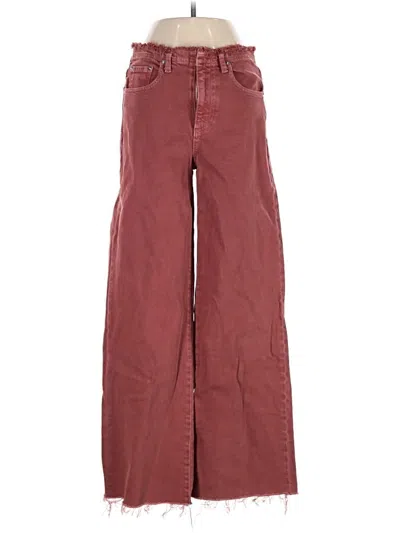 Pre-owned Le Jean Casual Pants In Burgundy