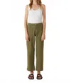 Le Jean Colette Patch Pocket Ankle Pants In Green