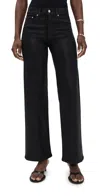 Le Jean Column Jeans Black Coated In Black