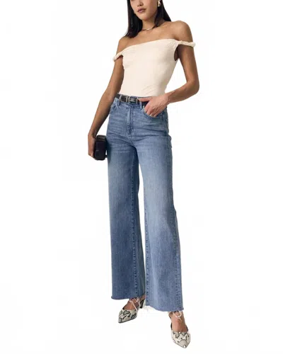 Le Jean Column Jeans In Blue Crush