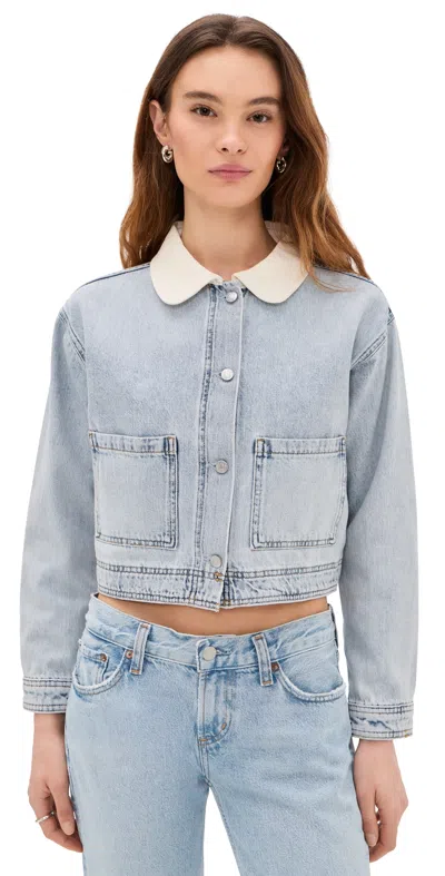 Le Jean Cora Jacket Wild And Free In Blue