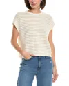 Le Jean Crochet Linen-blend Muscle T-shirt In Brown