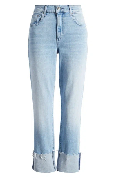 Le Jean Easy Slim Raw Edge Straight Leg Jeans In Lonely Hearts