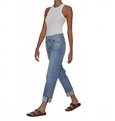 Le Jean Easy Slim Straight-leg Jeans In Beach House In Blue