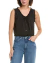 Le Jean Eyelet Cami In Black