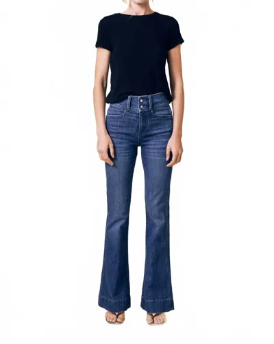 Le Jean Highline Gigi Flare Jean In London Calling In Blue