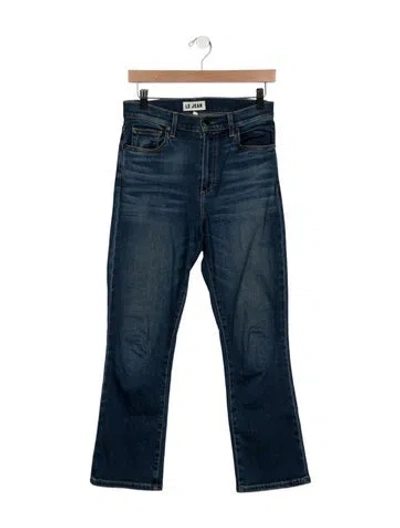 Pre-owned Le Jean High-rise Flared Jeans In Blue