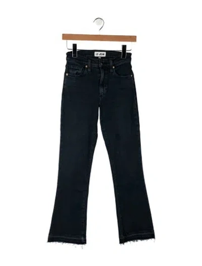 Pre-owned Le Jean High-rise Flared Jeans In Blue